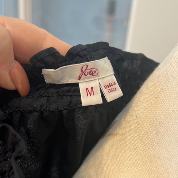 Joie Black Boho Shirt M - Picture 10 of 10